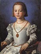 Agnolo Bronzino Portrait of Bia France oil painting reproduction